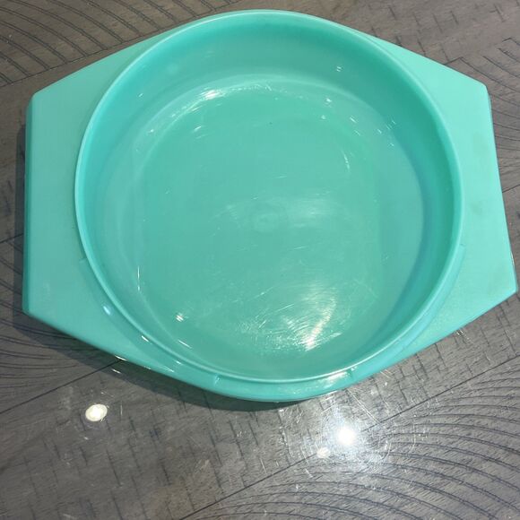 Tupperware Vintage Jadeite Green Bowl, Cheese Grater Slicer Lid 786 787 - Picture 3 of 5